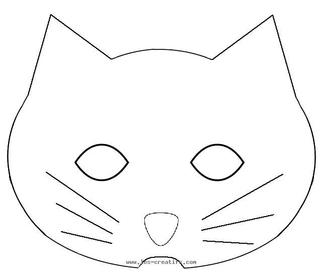 halloween cat face coloring pages - photo #22
