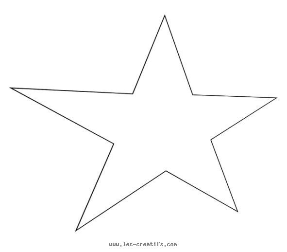 stencil for a stretched/elongated star