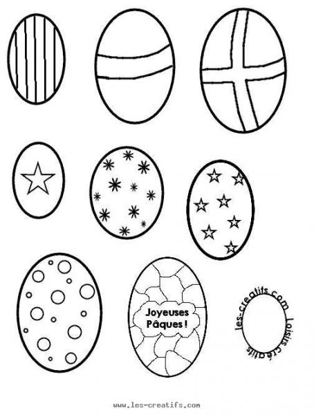 Easter Eggs Stencils