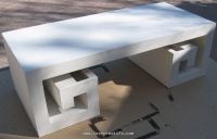 Applying coating to cardboard table