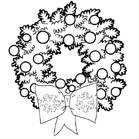 Christmas Craft Ideas Preschool on Christmas Wreath With Miniature Balls And Large Ribbon