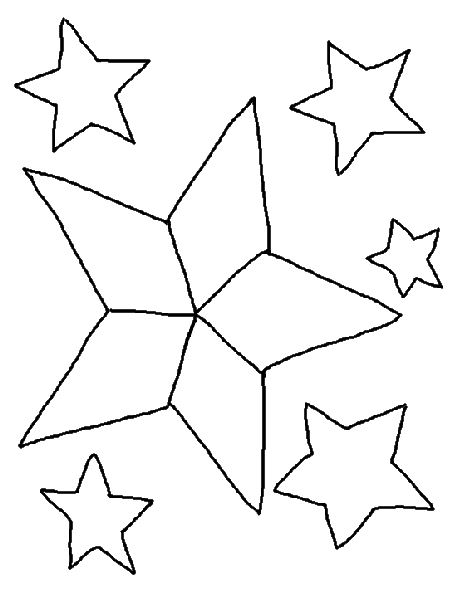 Christmas stars to color or paint (see painting on glass))