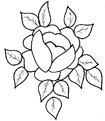 Craft Ideas Canvas on Rose Coloring Model For Glass Painting
