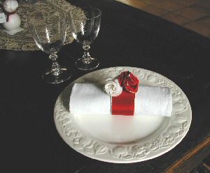 rose ring napkin 