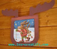 Reindeer antler picture frame