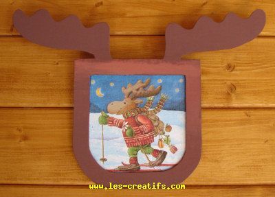 christmas reindeer picture frame