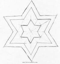 Pattern for the felt star