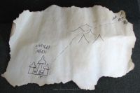 treasure map on parchment