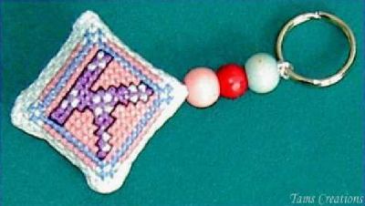 cross stitch pattern for a key rings