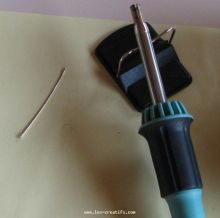 using the electric applicator tool to apply rhinestones