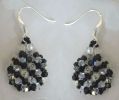 Crystal and black Arz earrings kit