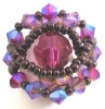 Magenta Ceylan bead ring pattern